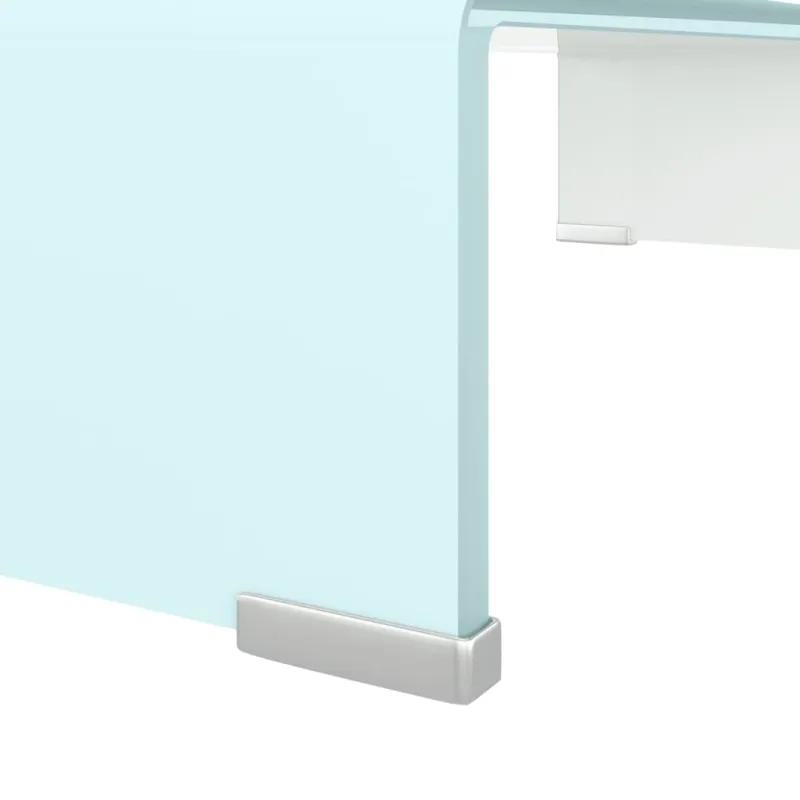 TV stovas/monitoriaus pakyla, žalias, 60x25x11cm, stiklas