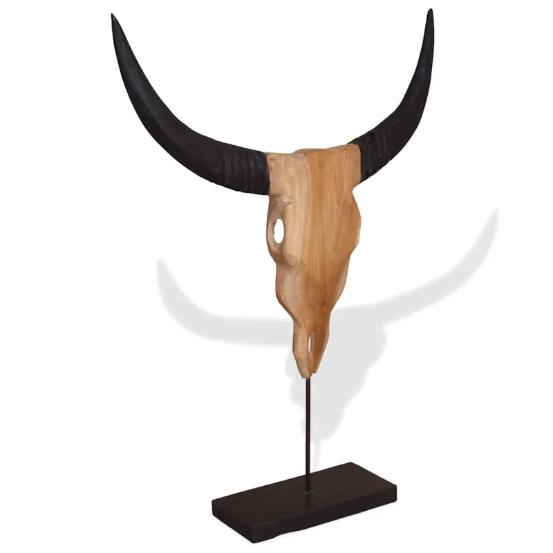 Jaučio kaukolės skulptūra Tiko 66x15x88 cm