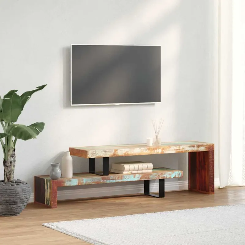 TV staliukas, perdirbtos medienos masyvas