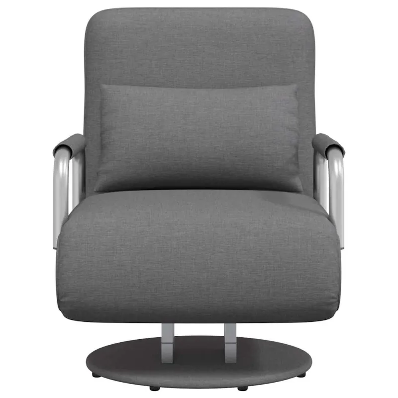Supamoji kėdė ir sofa-lova, tamsiai pilka, audinys