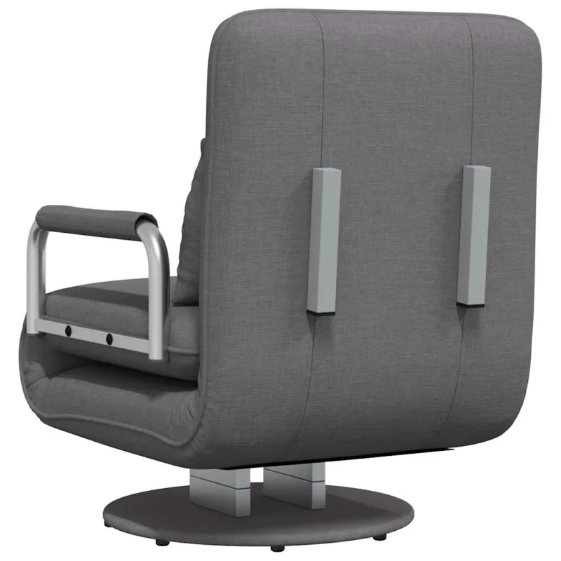 Supamoji kėdė ir sofa-lova, tamsiai pilka, audinys