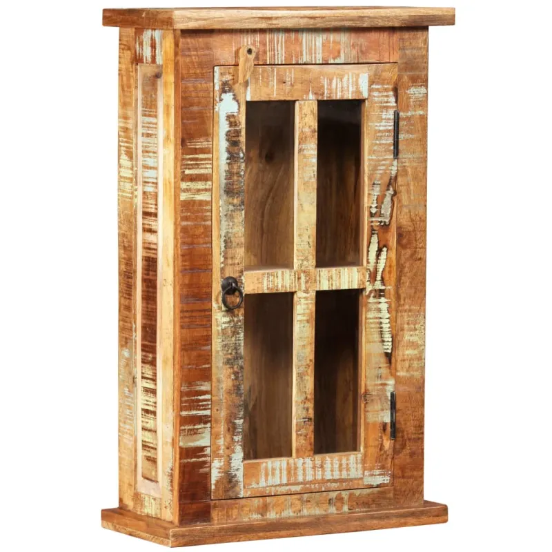 Sieninė spintelė, perdirbtos medienos masyvas, 44x21x72cm