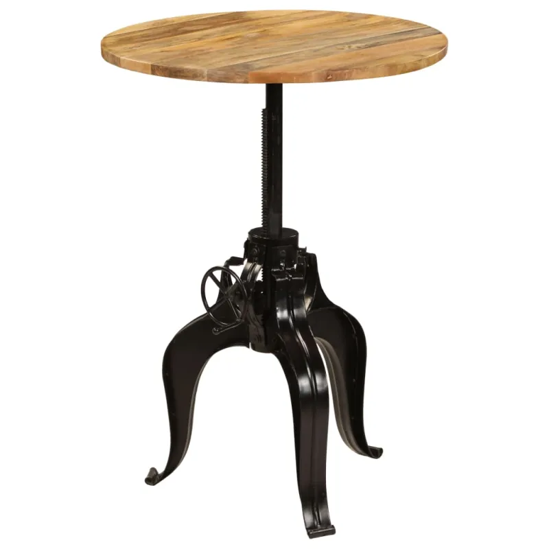 Baro stalas, mango medienos masyvas, 75x(76-110)cm