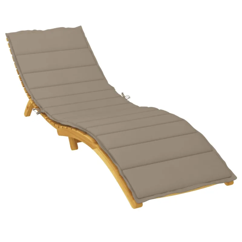 Saulės gulto čiužinukas, taupe spalvos, 200x60x3cm, audinys