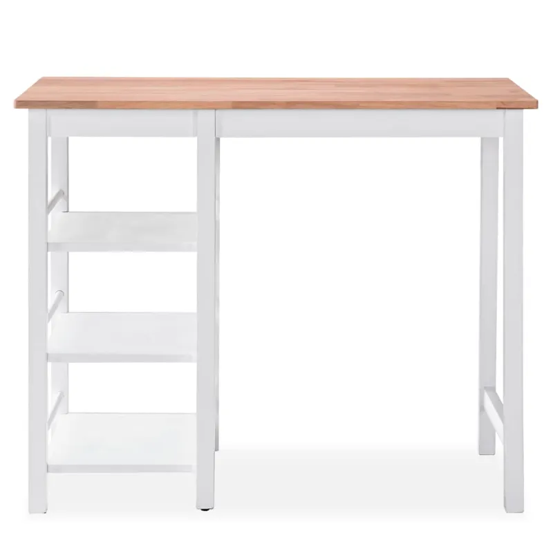 Baro baldų rinkinys, 3 dalių, medienos plokštė (MDF), baltas