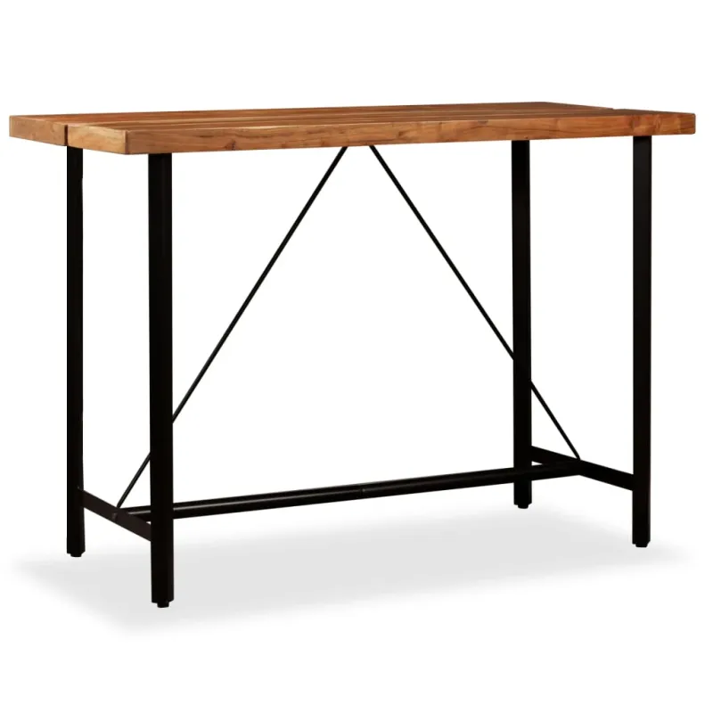 Baro stalas, akacijos mediena, 150x70x107 cm
