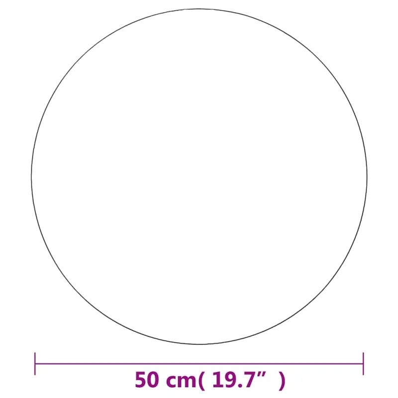 Sieninis veidrodis, 50cm, apvalus, stiklas