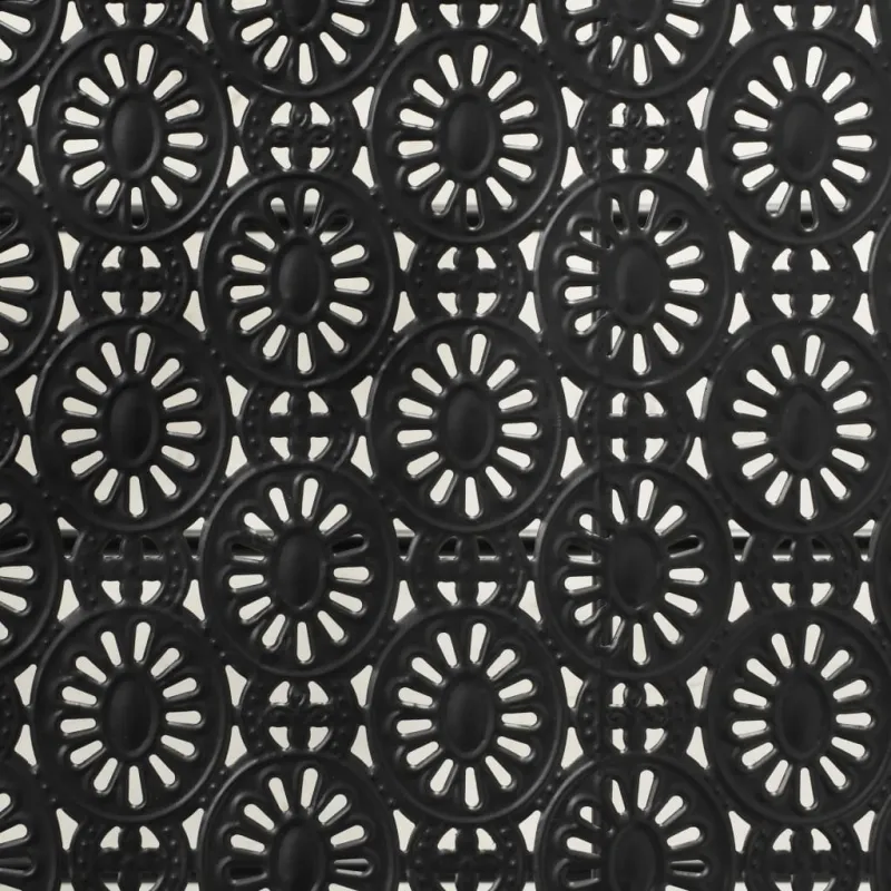 Sulank. kavos staliukas, juodas, 100x50x45cm, met., vint. stil.