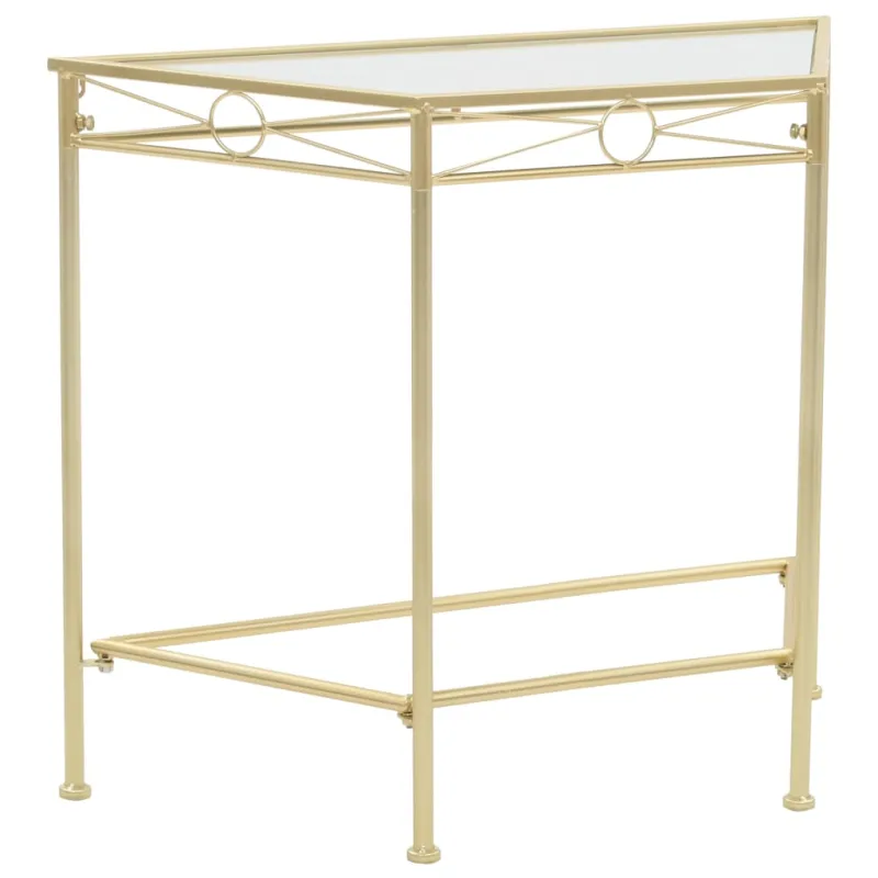 Šonin. stal., auksinės sp., 87x34x73cm, metalas, vint. stil.