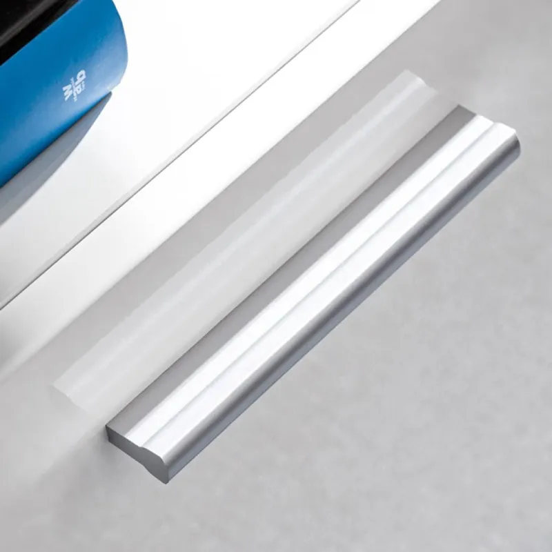 Sieninė TV sekcija su LED šviesomis, 5d., blizgi balta
