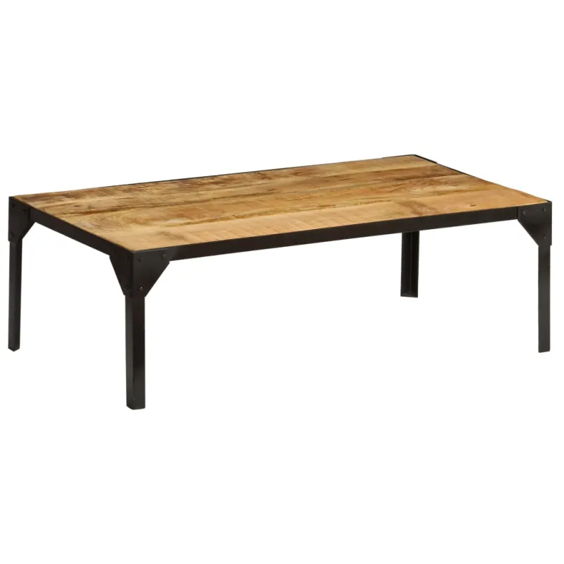 Kavos staliukas, 110cm, neapdor. mango med. masyvas ir plienas