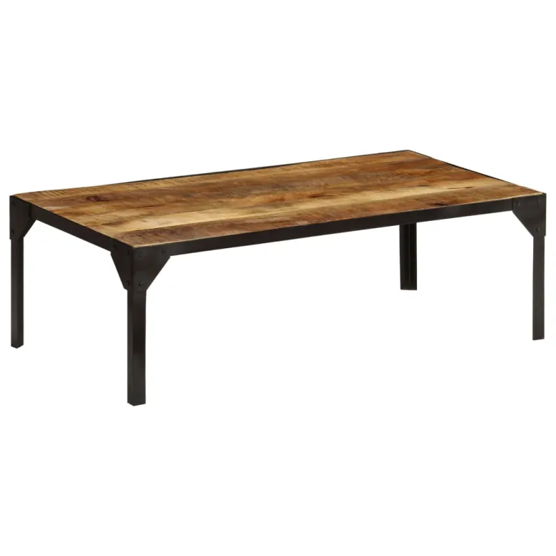 Kavos staliukas, 110cm, neapdor. mango med. masyvas ir plienas