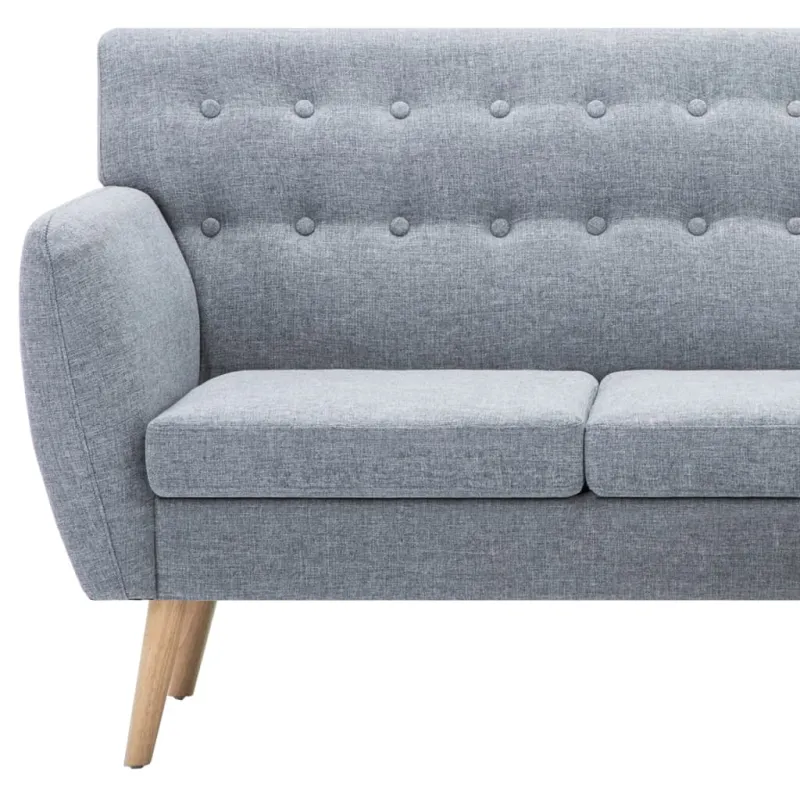 L-formos sofa, aud. apmušal., 171,5x138x81,5cm, šviesiai pilka