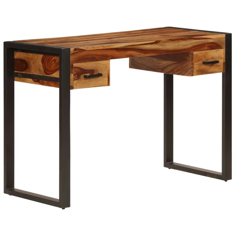 Rašomasis stalas su 2 stal., 110x50x77cm, raus. dalb. med. mas.