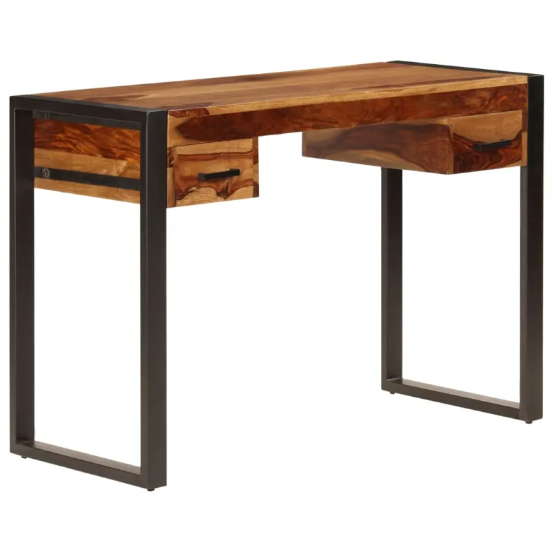 Rašomasis stalas su 2 stal., 110x50x77cm, raus. dalb. med. mas.