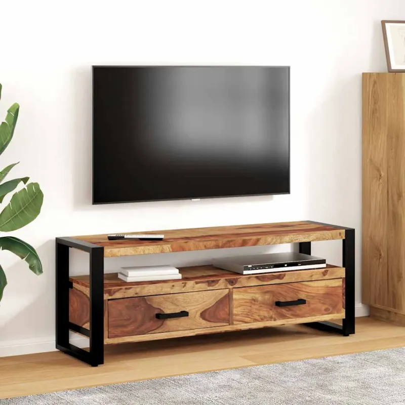 TV spintelė, 120x35x45cm, rausv. dalbergijos med. masyvas