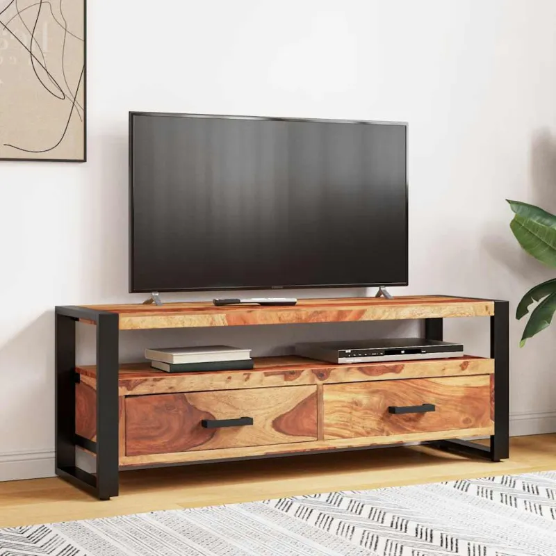 TV spintelė, 120x35x45cm, rausv. dalbergijos med. masyvas