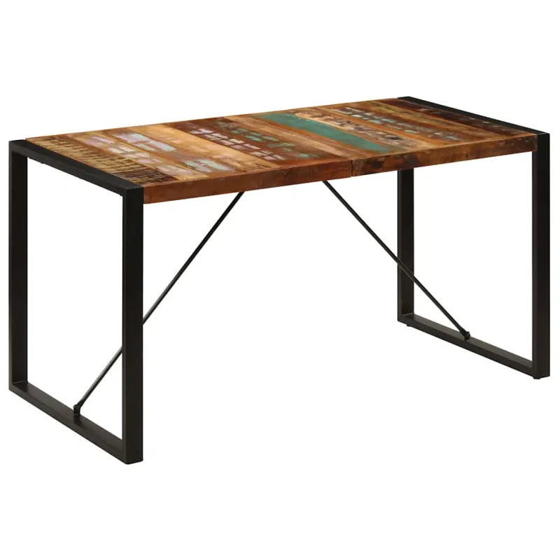 Valgomojo stalas, 140x70x75cm, perdirbtos medienos masyvas