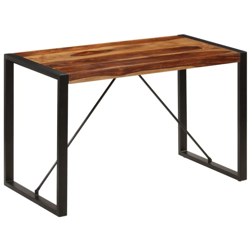 Valgomojo stalas, 120x60x76 cm, rausv. dalb. medienos masyvas
