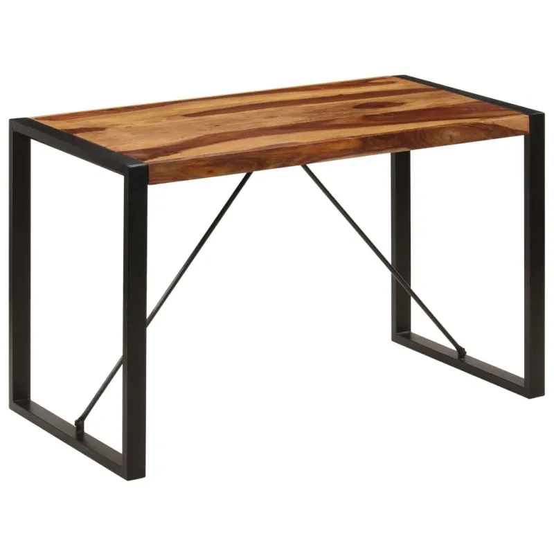 Valgomojo stalas, 120x60x76 cm, rausv. dalb. medienos masyvas