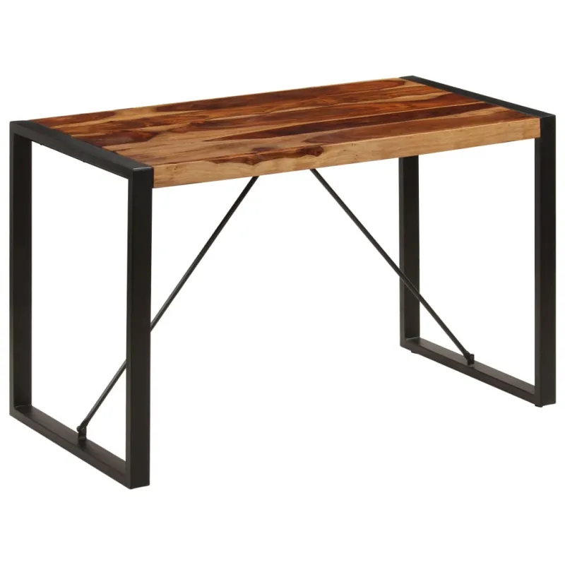 Valgomojo stalas, 120x60x76 cm, rausv. dalb. medienos masyvas