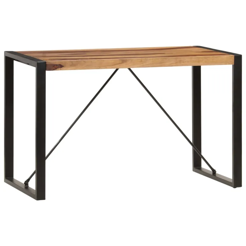 Valgomojo stalas, 120x60x76 cm, rausv. dalb. medienos masyvas