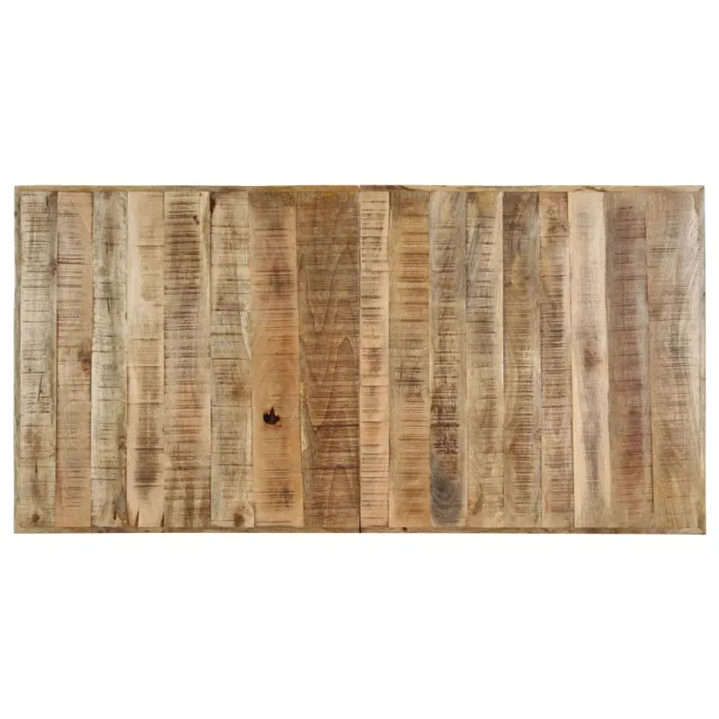 Valgomojo stalas, 140x70x75cm, neapdorotas mango med. masyvas