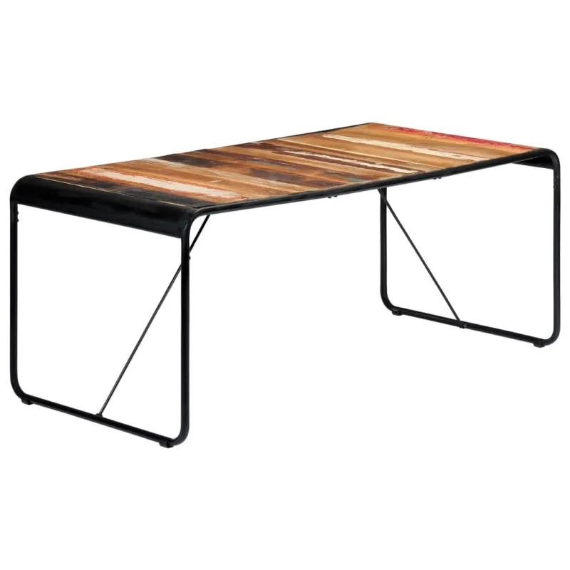 Valgomojo stalas, 180x90x76cm, perdirbtos medienos masyvas