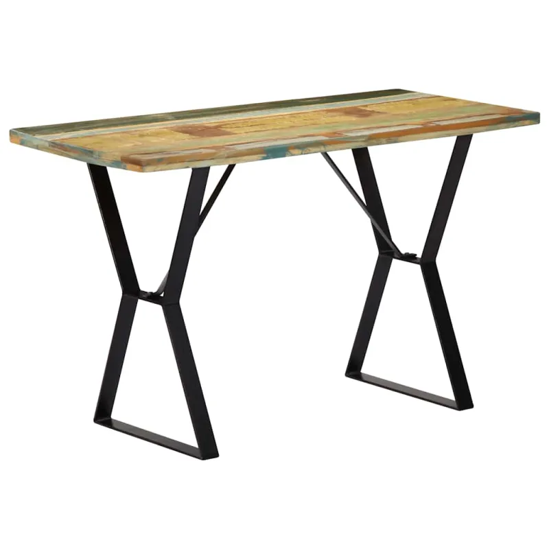 Valgomojo stalas, 120x60x76 cm, perdirbtos medienos masyvas