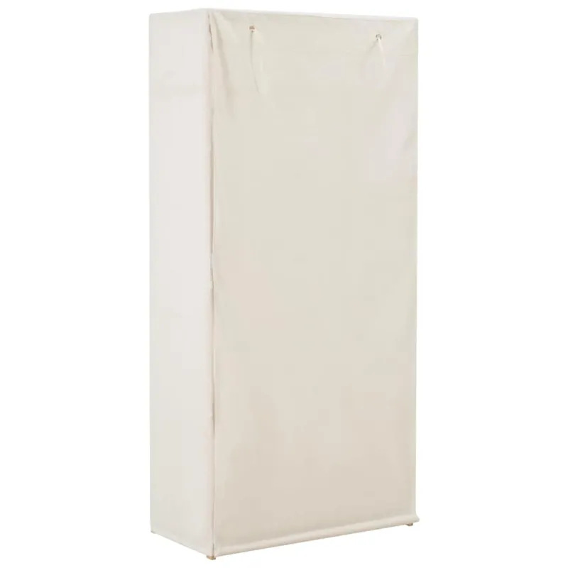 Drabužių spinta, baltos sp., 79x40x170cm, audinys