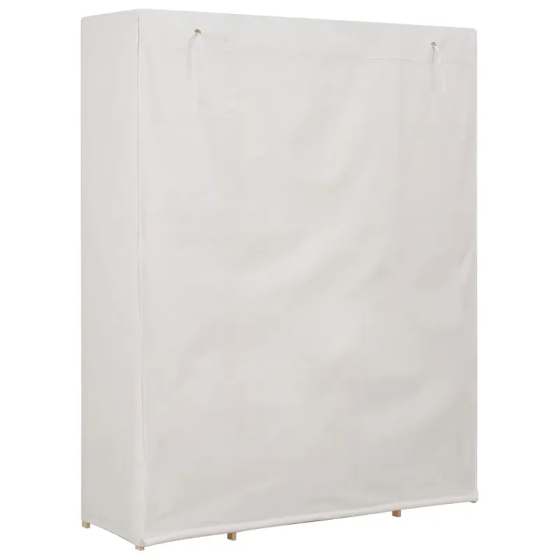 Drabužių spinta, baltos sp., 135x40x170cm, audinys
