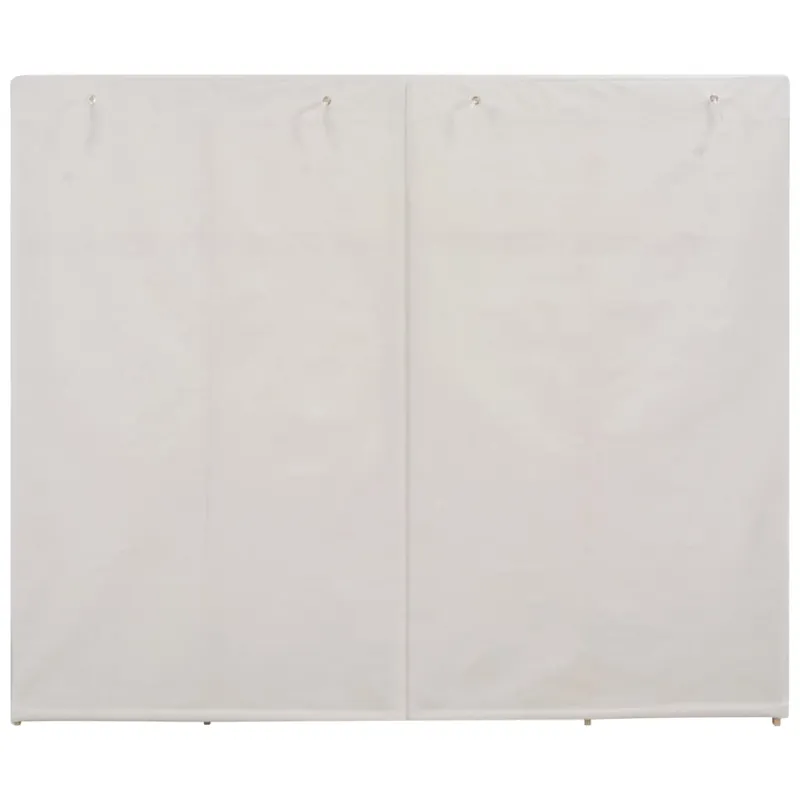 Drabužių spinta, baltos sp., 200x40x170cm, audinys