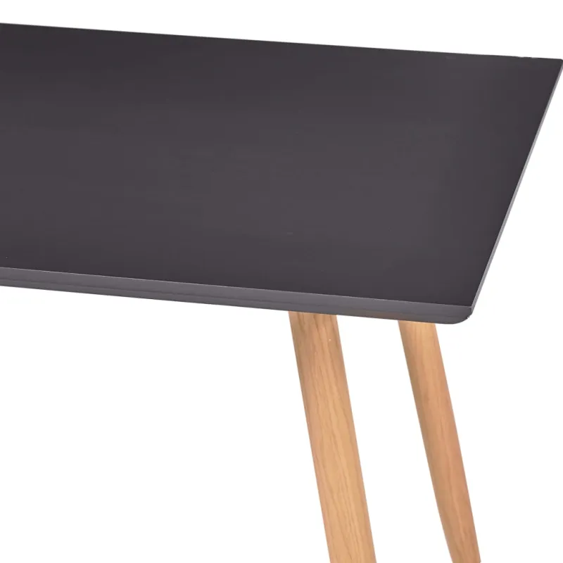 Valgomojo stalas, pilkos ir ąžuolo spalvos, 120x60x74cm, MDF