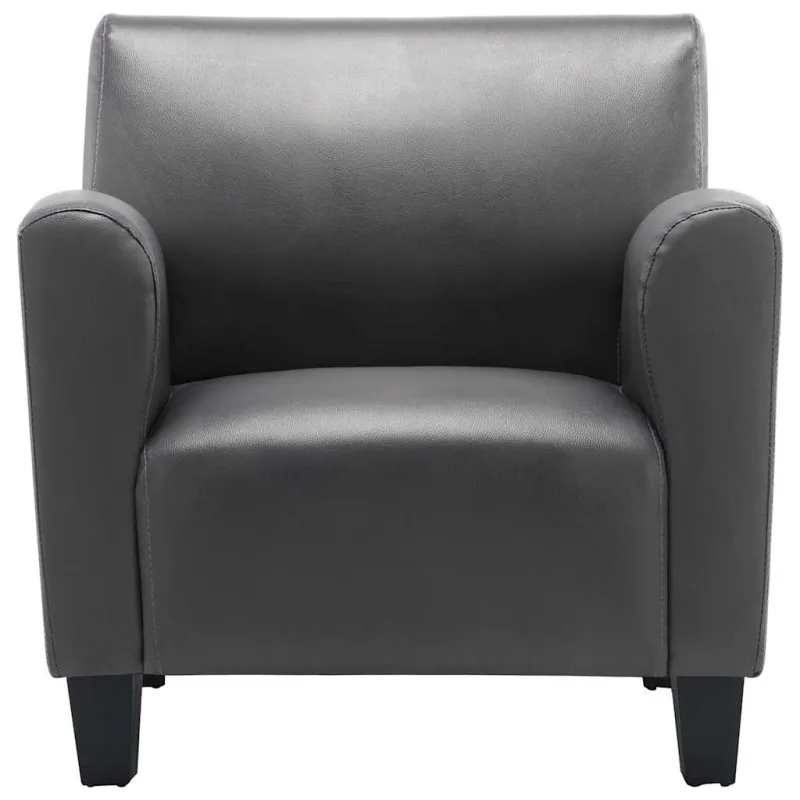 Sofa kėdė, pilkos spalvos, dirbtinė oda