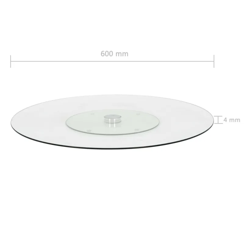 Pasukamas serviravimo padėklas, besp., 60cm, grūdintas stiklas