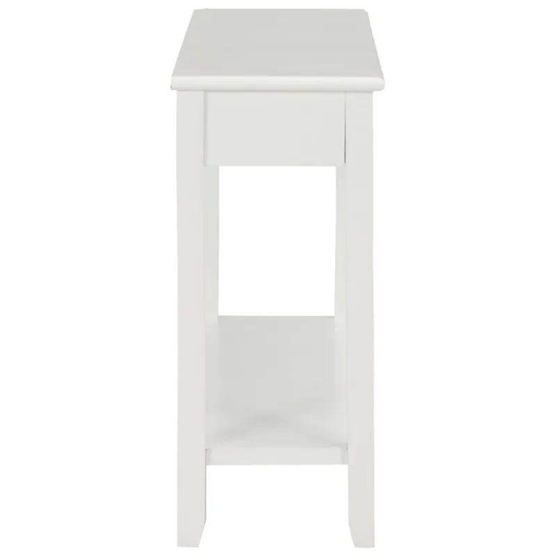 Konsolinis staliukas, baltos sp., 110x35x80cm, mediena