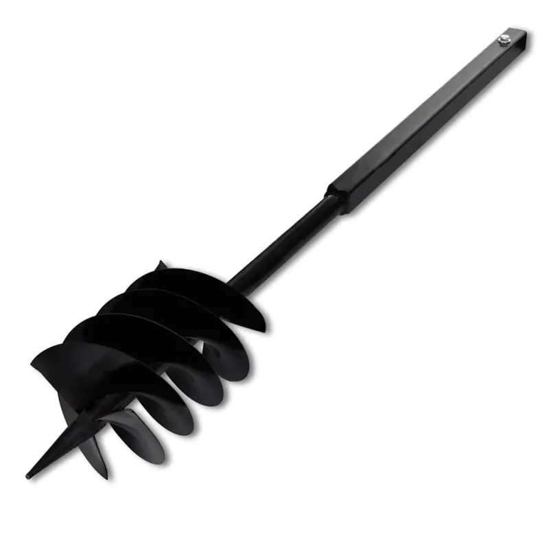 Plieninis 18 cm Žemės Grąžtas su Rankena ir Ilgintuvais, 9 m