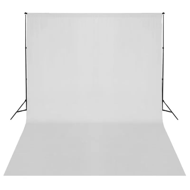 Fotostudijos rinkinys su šviestuvais, fonu ir reflektoriumi