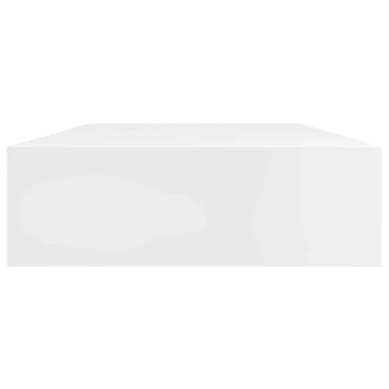 Pakabin. sien. lentynos su stalčiais, 2vnt., baltos, 80cm