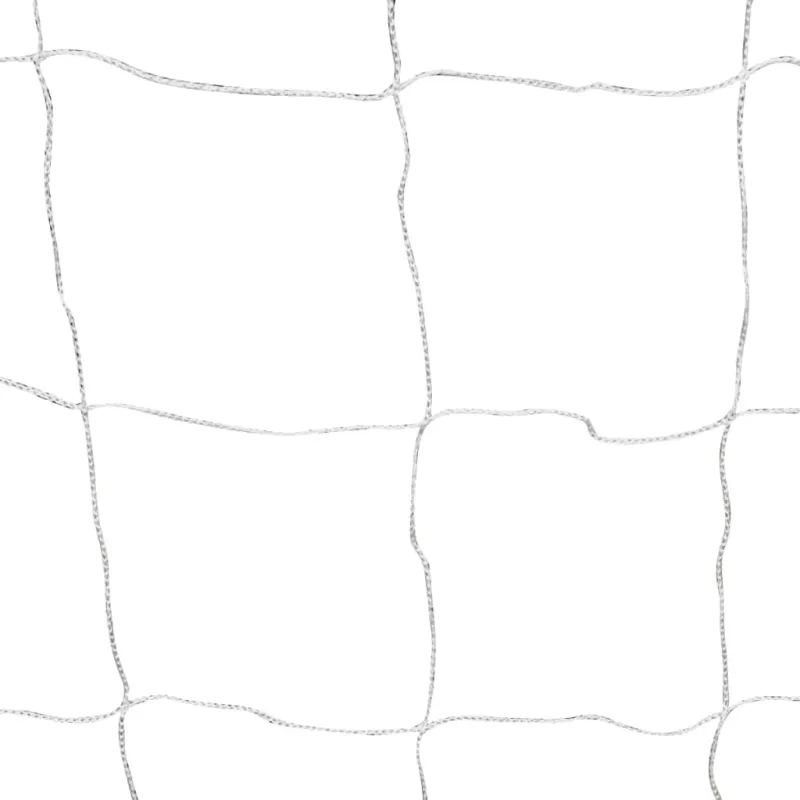 Futbolo vartai su tinklu, 2vnt., balta, plienas, 182x61x122cm