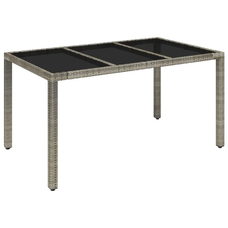 Sodo komplekti, 5 osaa, harmaa, polyrattana, tyynyt