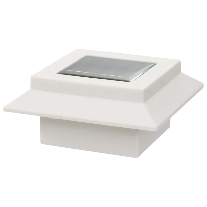 Saul. en. įkr. LED lauko švies., 12vnt., balt. sp., 12cm, kvad.