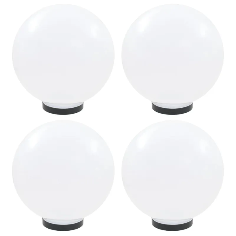 LED lempos, rutulio formos, 4vnt., sferinės, 30cm, PMMA