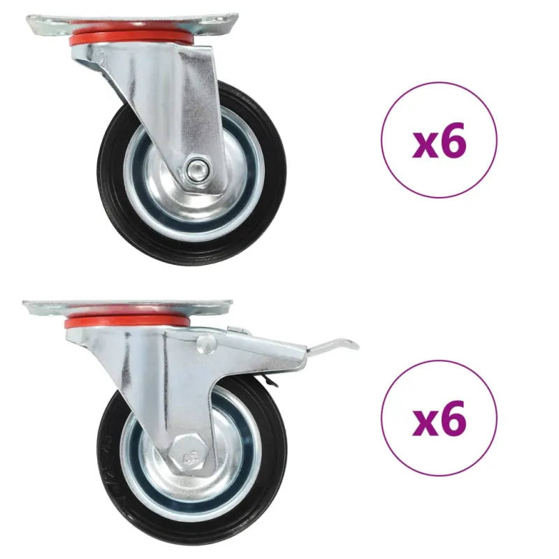 Ratukai, 12vnt., sukami, 75mm
