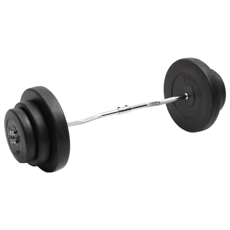 Lenkta štanga su svoriais, 60kg