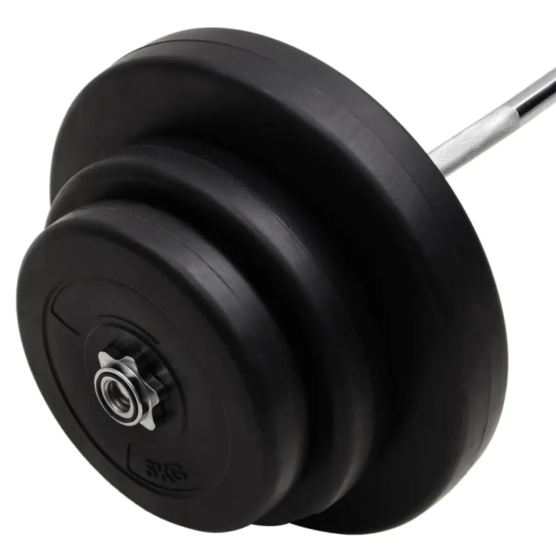 Lenkta štanga su svoriais, 60kg