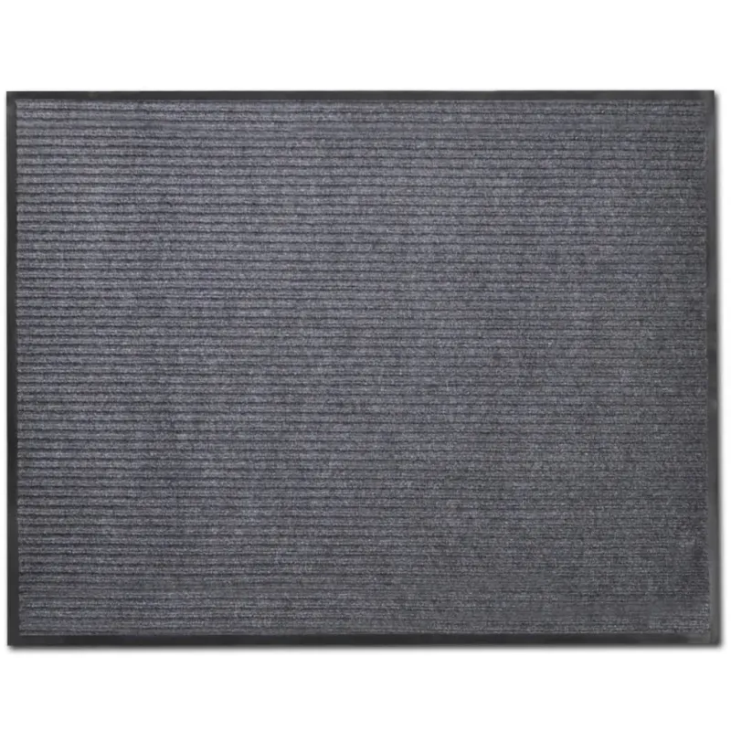 Durų kilimėliai, 2 vnt., pilkos spalvos, 90x60cm, PVC