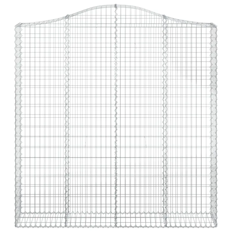 Išlenkti gabiono krepšiai, 2vnt., 200x30x200/220cm, geležis