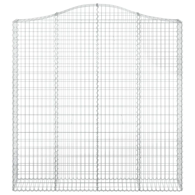 Išlenkti gabiono krepšiai, 4vnt., 200x30x200/220cm, geležis