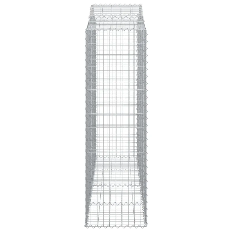 Išlenkti gabiono krepšiai, 2vnt., 200x50x160/180cm, geležis